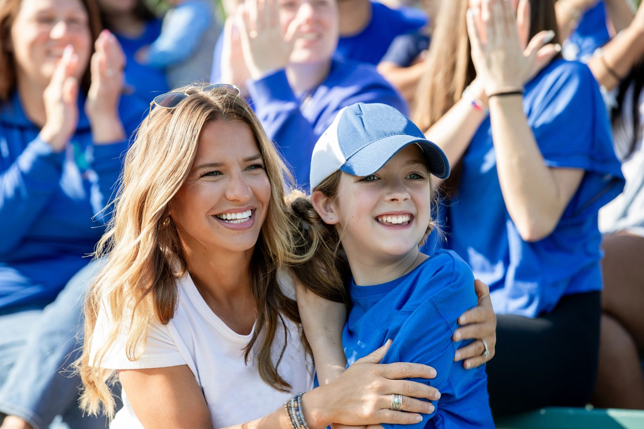 Sports event crowd cheering